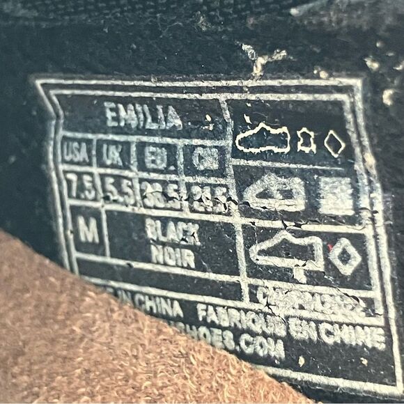 Earth Origins Laser Cut Emilia Slip-On Leather Comfort Mule Clog Black Sz 7.5 - Picture 11 of 12